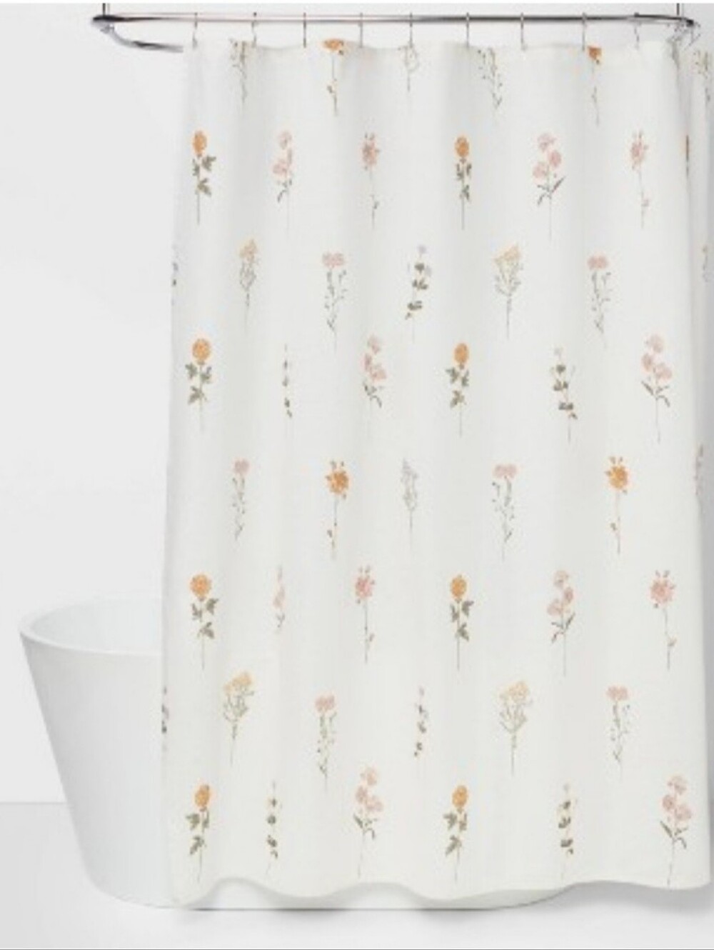 Threshold Climbing Floral Shower Curtain Pink -